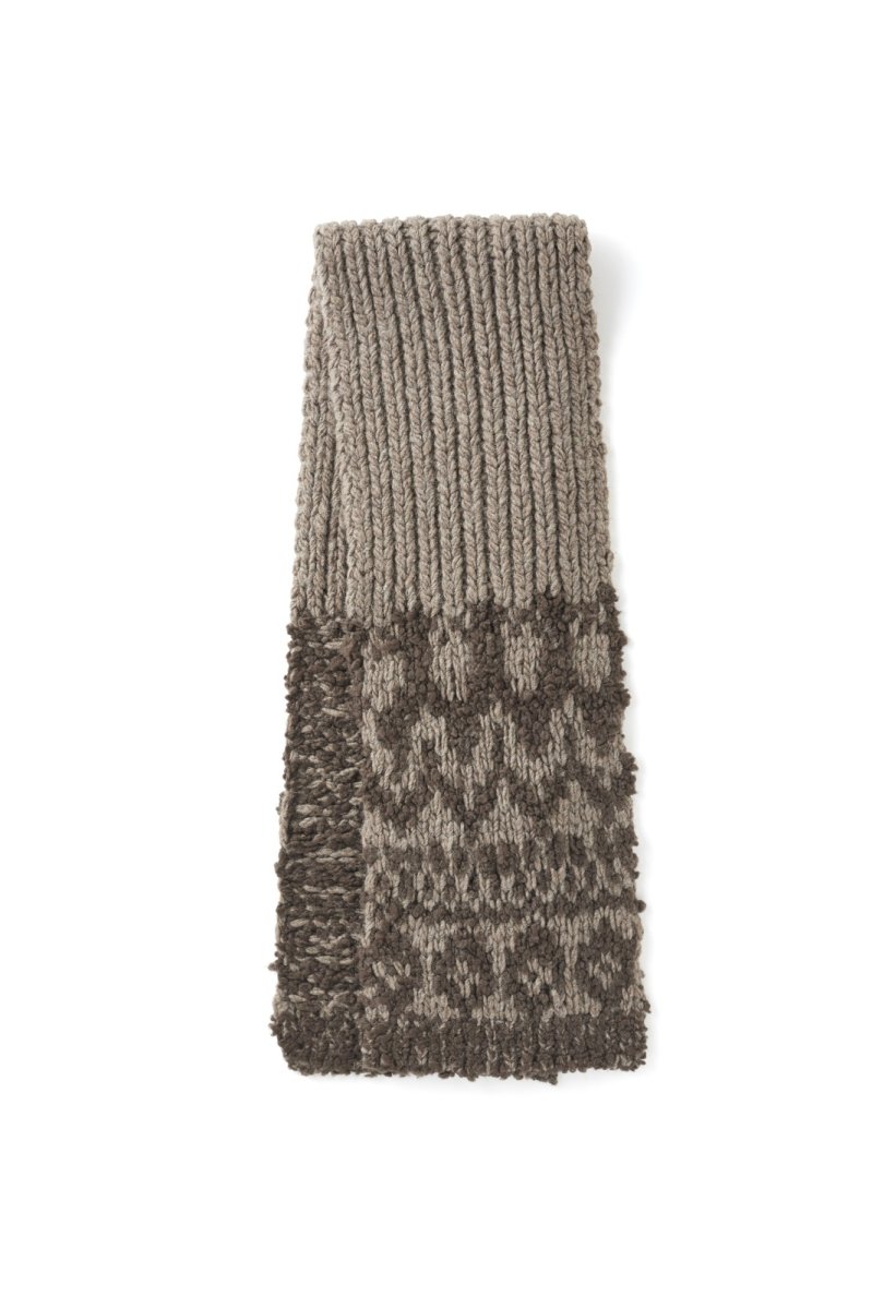 画像1: OLD JOE   NORDIC HAND SWEATER SCARF (1)