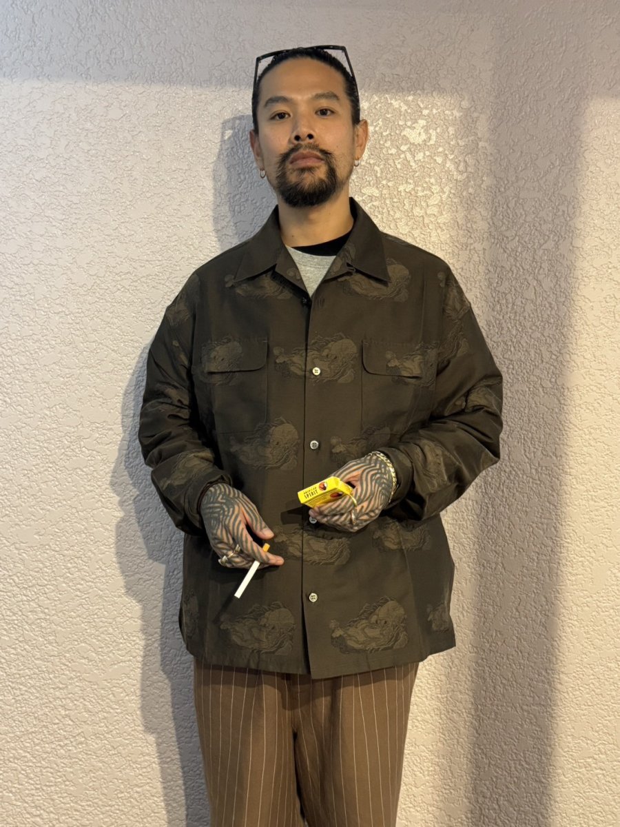 画像6: exodus  AMATOKO OPEN COLLAR SHIRT (6)