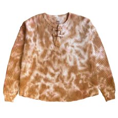 画像1: exodus  TIE DYE ORIENTAL HENRY NECK SHIRT (1)