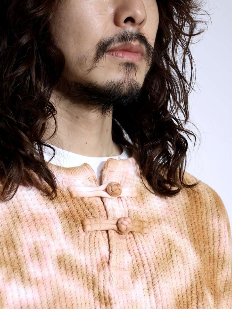 画像3: exodus  TIE DYE ORIENTAL HENRY NECK SHIRT (3)