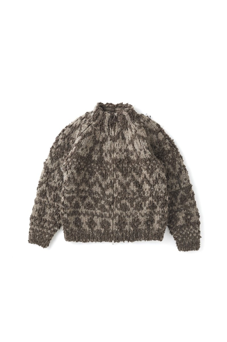 画像1: OLD JOE   NORDIC PATTERN HAND SWEATER (1)