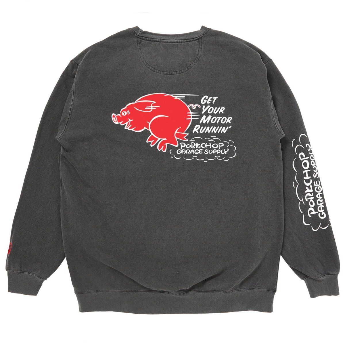 画像1: PORKCHOP GARAGE SUPPLY  RUNNING LOGO SWEAT (1)