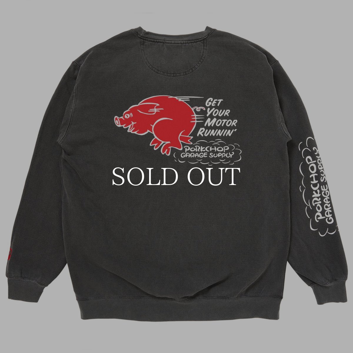 画像1: PORKCHOP GARAGE SUPPLY  RUNNING LOGO SWEAT (1)
