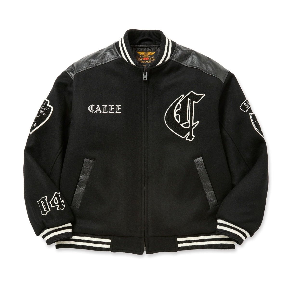 画像1: CALEE  WOOL MELTON STADIUM JUMPER ＜S.V.D.S.H＞ (1)