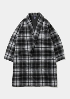 アップルバム ブラック・ホワイトチェックボンバージャケット APPLEBUM アップルバム Ombre Check Jacket -BLACK/WHITE-