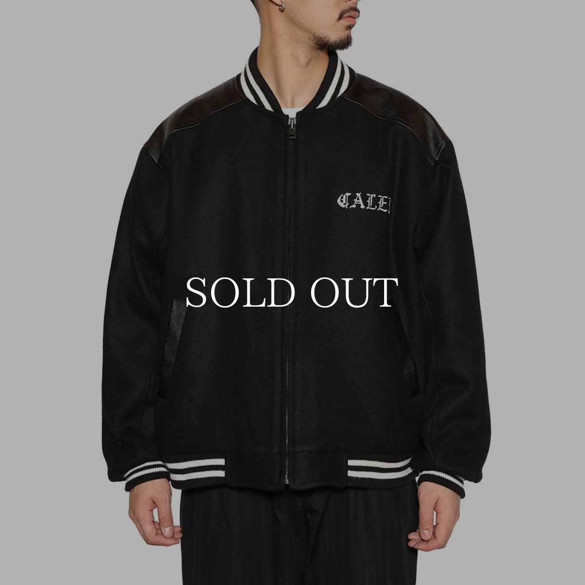 画像3: CALEE  WOOL MELTON STADIUM JUMPER (3)