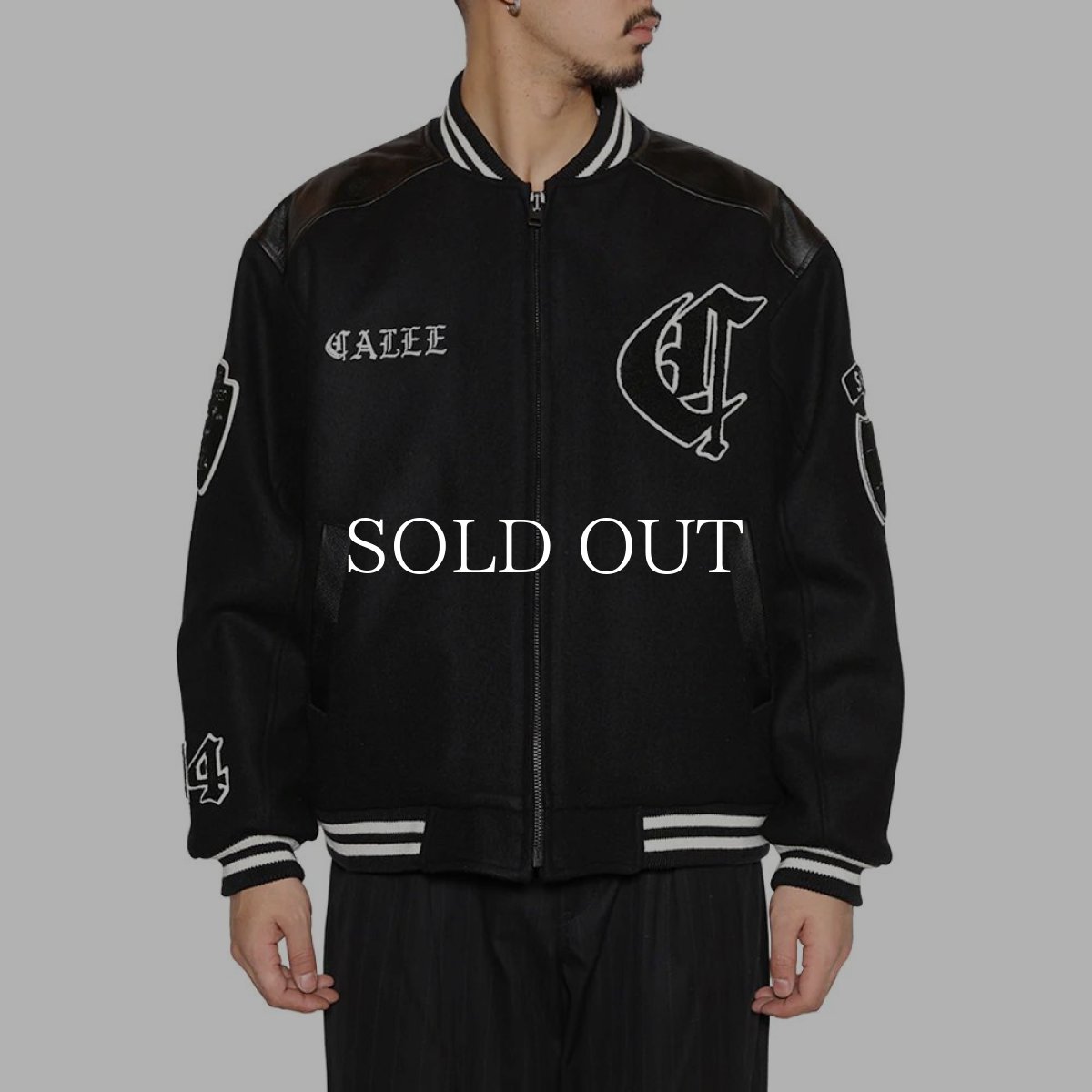 画像3: CALEE  WOOL MELTON STADIUM JUMPER ＜S.V.D.S.H＞ (3)