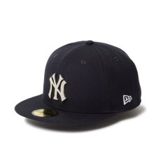 画像1: NEW ERA  59FIFTY Rhinestone Badge ラインストーンバッジ ニューヨーク・ヤンキース ネイビー (1)