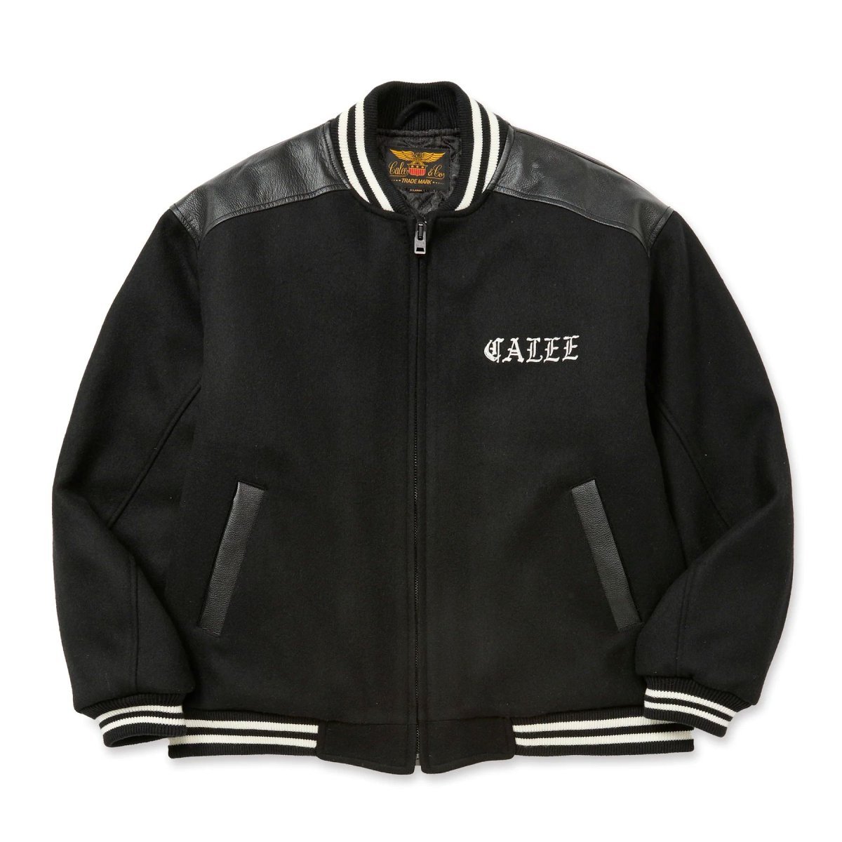 画像1: CALEE  WOOL MELTON STADIUM JUMPER (1)