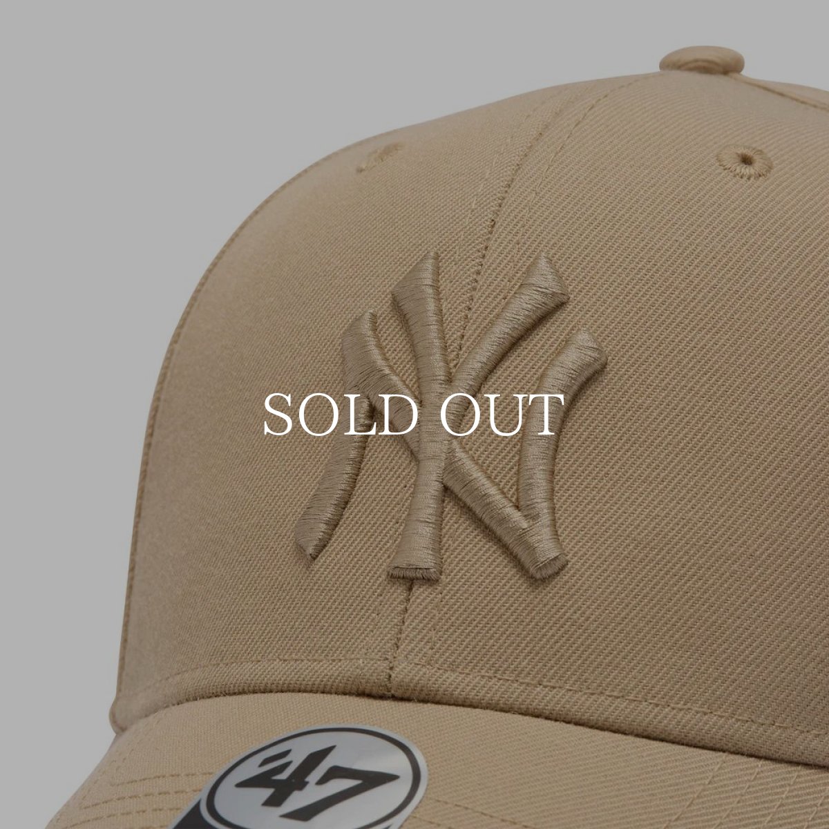 画像8: '47  '47 エムブイピー ニューヨーク・ヤンキース スナップバック Tonal Color カーキ トナルカラー (8)