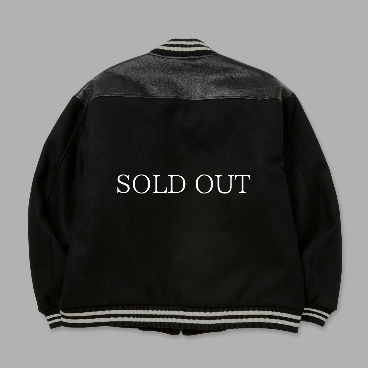 画像2: CALEE  WOOL MELTON STADIUM JUMPER (2)