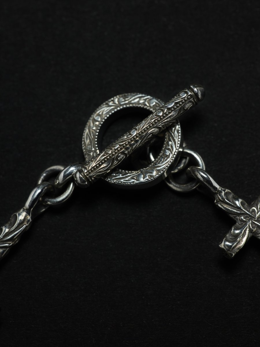 画像2: ANTIDOTE BUYERS CLUB   Ornament Cross Link Bracelet (2)