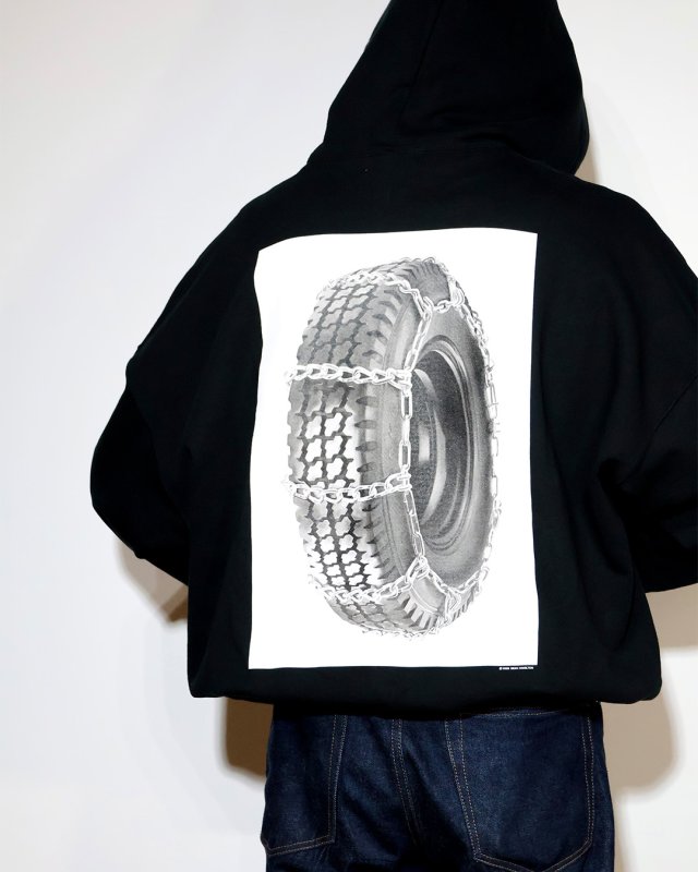 COOTIE PRODUCTIONS Print Sweat Zip Hoodie (Tire with Chains) CTE