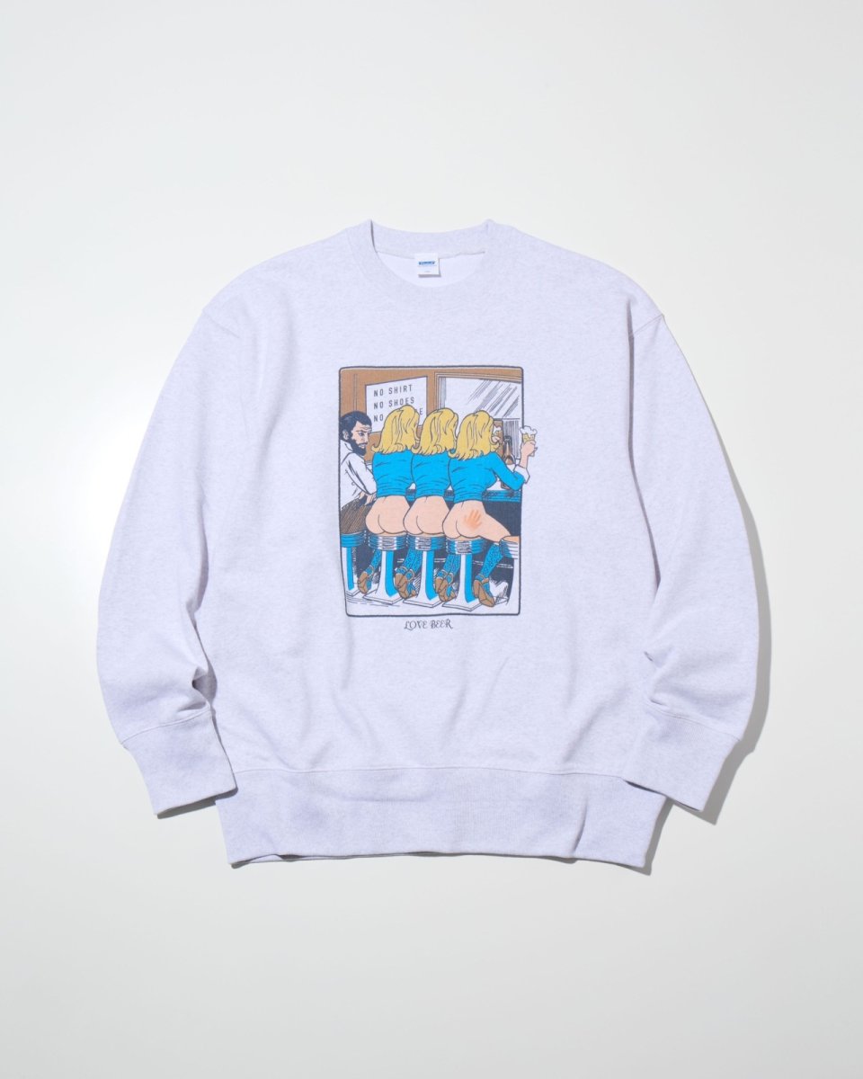 画像1: RADIALL  LOVE BEER - CREW NECK SWEATSHIRT L/S (1)