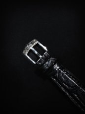 画像3: ANTIDOTE BUYERS CLUB   Leather Bracelet (Crocodile/Silver) (3)