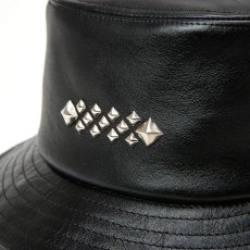 画像4: CALEE  STUDS LEATHER BUCKET HAT (4)