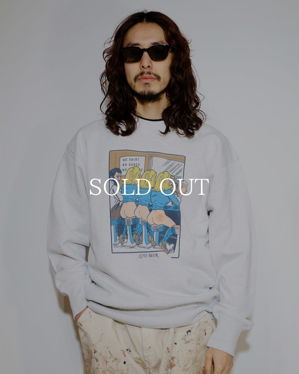 画像3: RADIALL  LOVE BEER - CREW NECK SWEATSHIRT L/S (3)