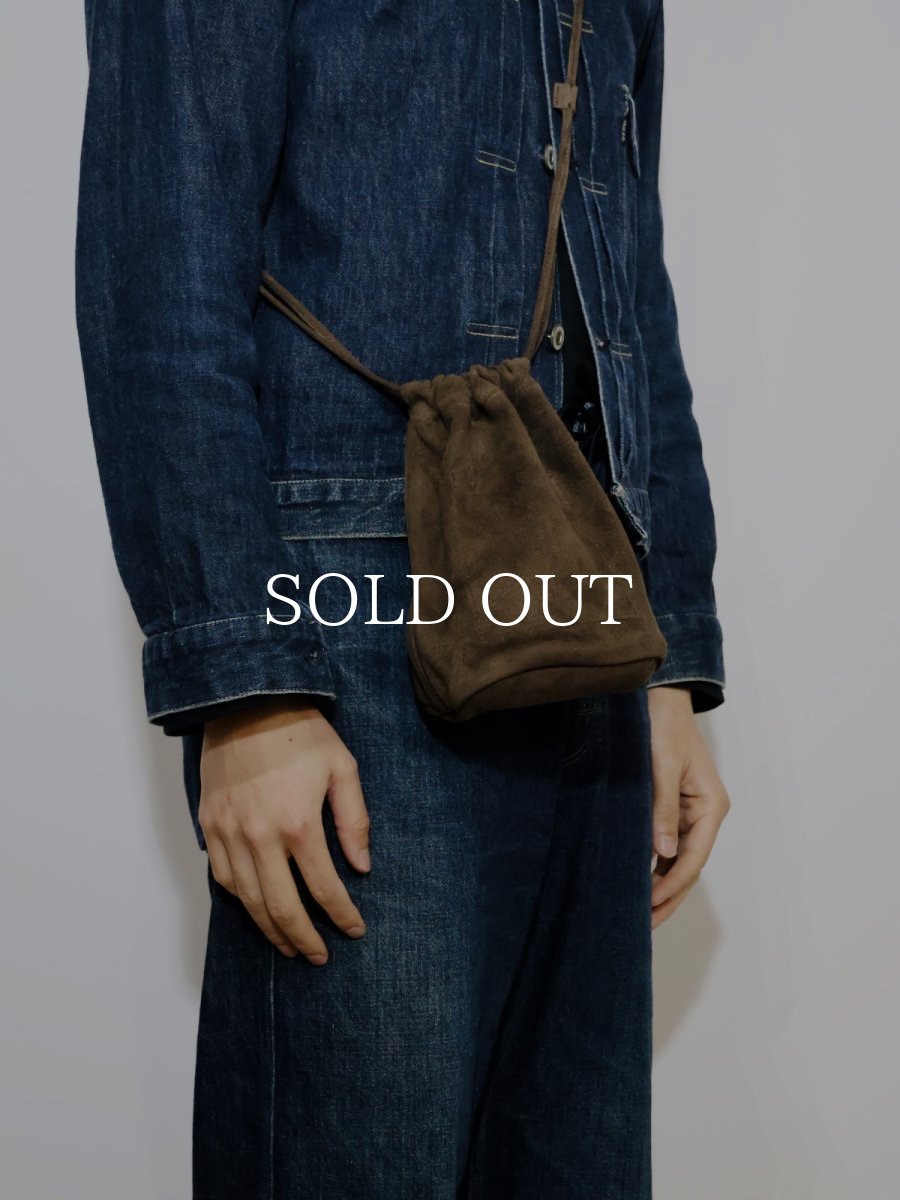 画像3: hobo  DRAWSTRING POUCH PIG SUEDE (3)