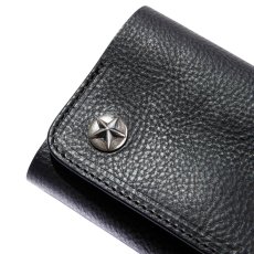 画像3: CALEE  SILVER STAR CONCHO FLAP LEATHER HALF WALLET (3)