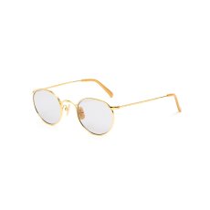 画像1: CALEE  VINTAGE TYPE CIRCLE METAL GLASSES (1)