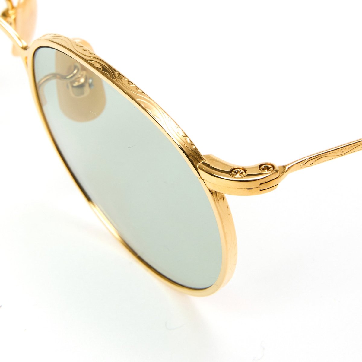 画像4: CALEE  VINTAGE TYPE CIRCLE METAL GLASSES (4)