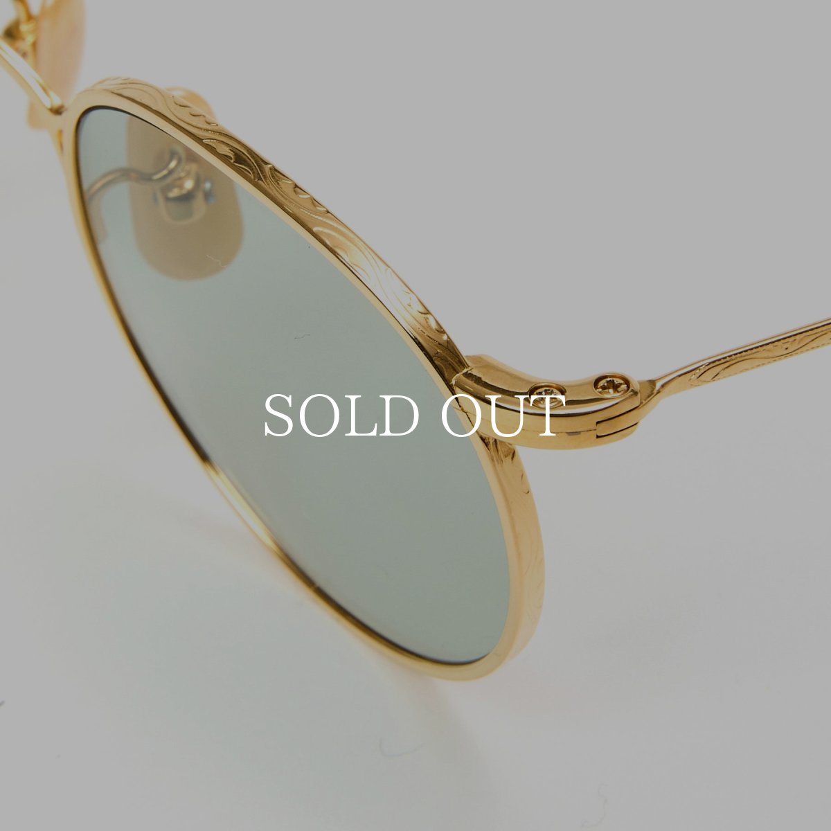 画像4: CALEE  VINTAGE TYPE CIRCLE METAL GLASSES (4)