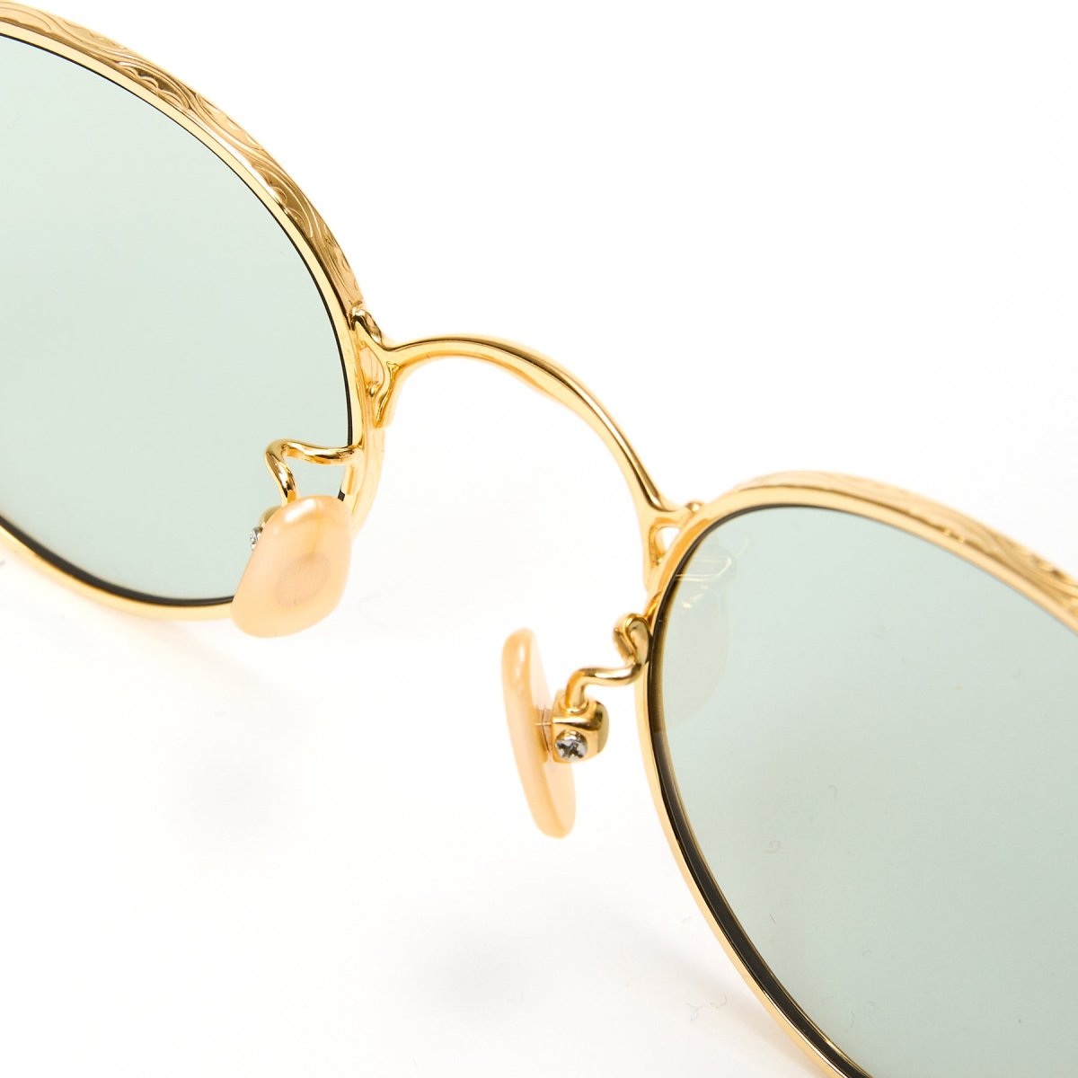 画像7: CALEE  VINTAGE TYPE CIRCLE METAL GLASSES (7)