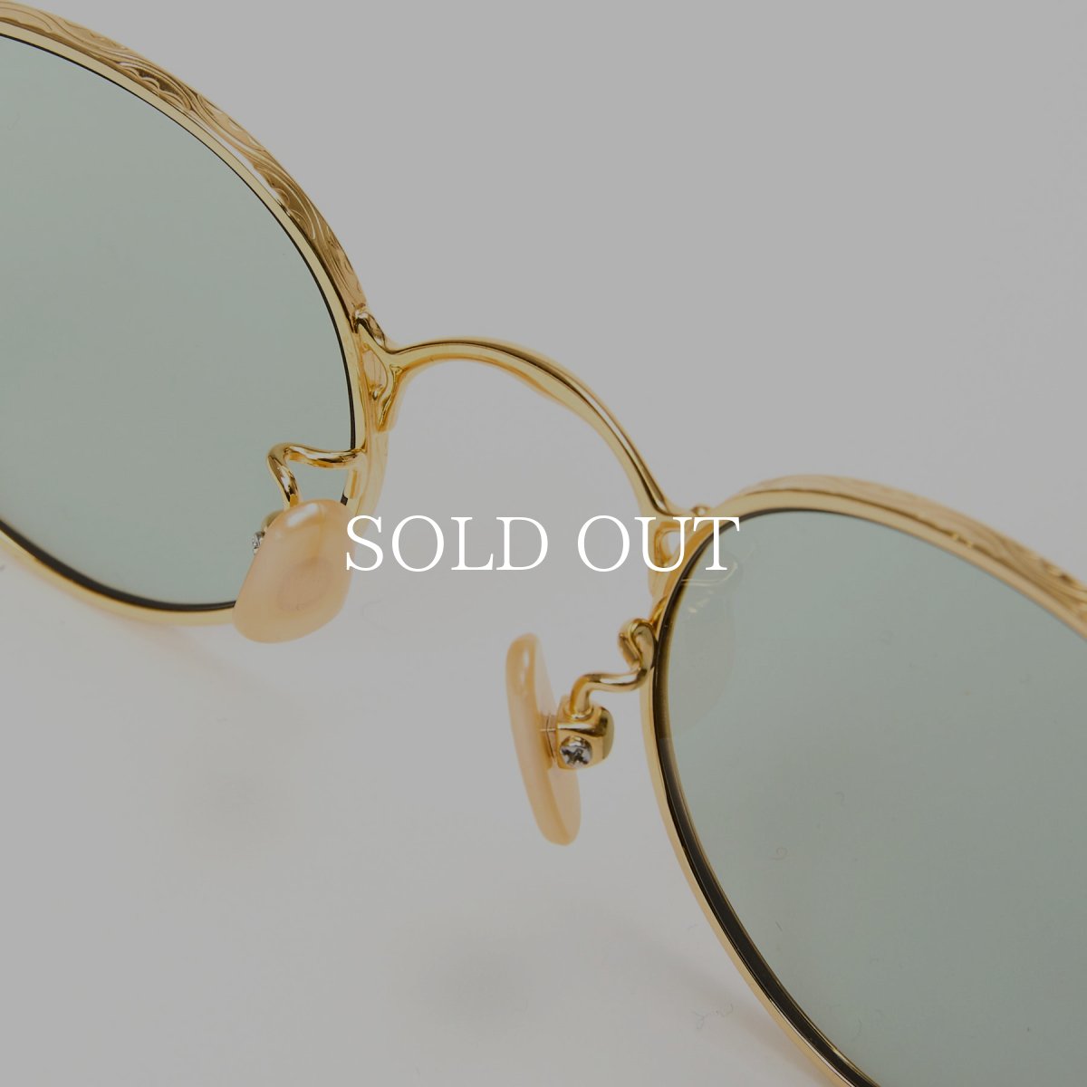 画像7: CALEE  VINTAGE TYPE CIRCLE METAL GLASSES (7)