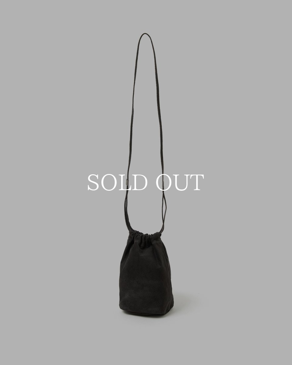 画像2: hobo  DRAWSTRING POUCH PIG SUEDE (2)