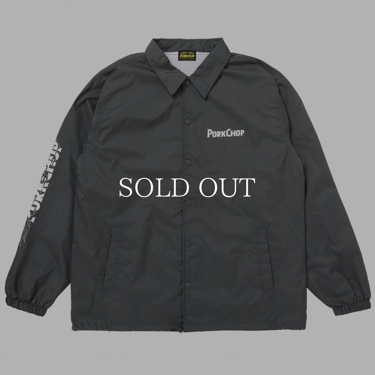 画像2: PORKCHOP GARAGE SUPPLY  BURNING LOGO COACH JKT (2)