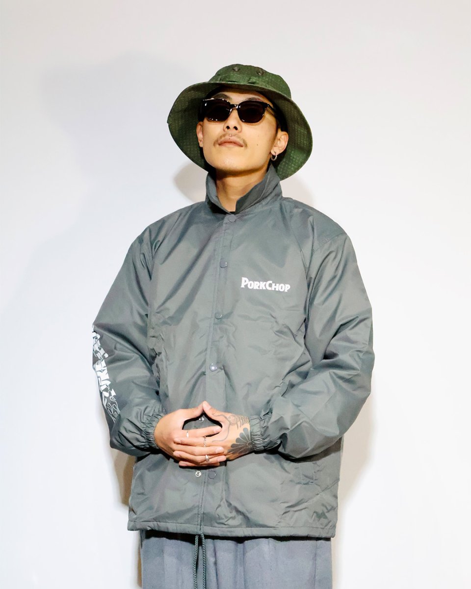 画像4: PORKCHOP GARAGE SUPPLY  BURNING LOGO COACH JKT (4)