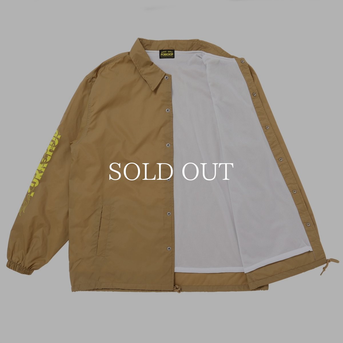 画像10: PORKCHOP GARAGE SUPPLY  BURNING LOGO COACH JKT (10)