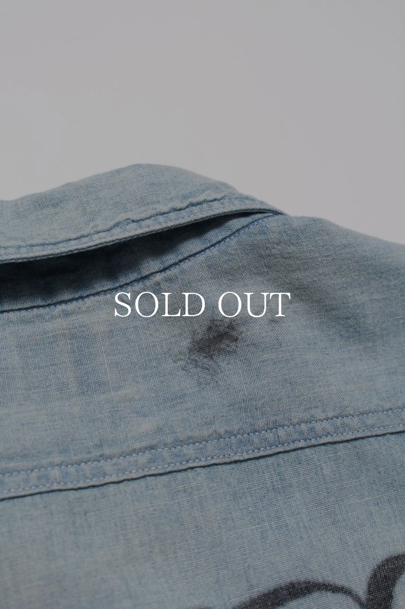 画像12: BOW WOW  SKETCH ZOMBOO USN CHAMBRAY SHIRT AGED (12)