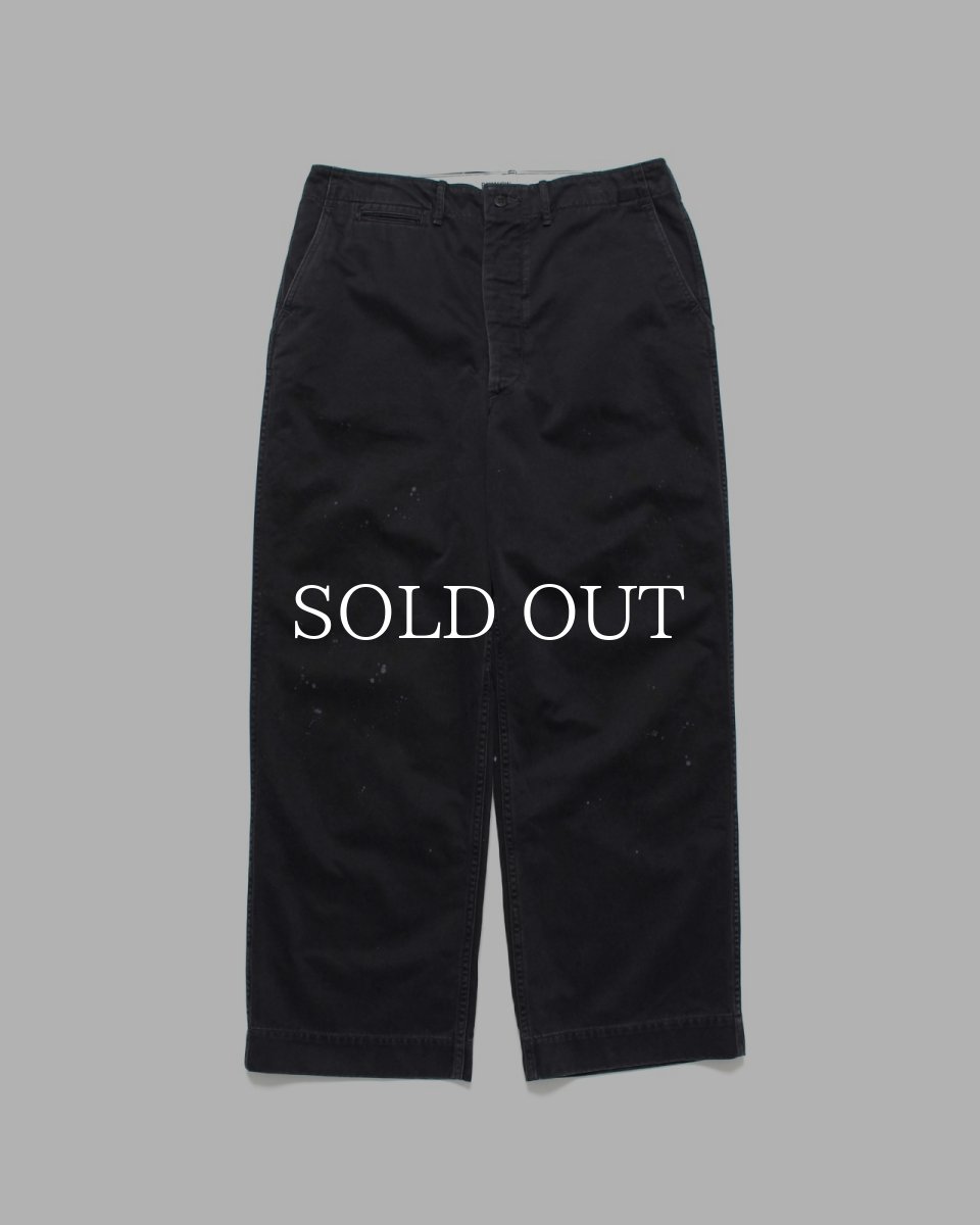 画像1: BOW WOW  BLACK WORK TROUSERS AGED (1)