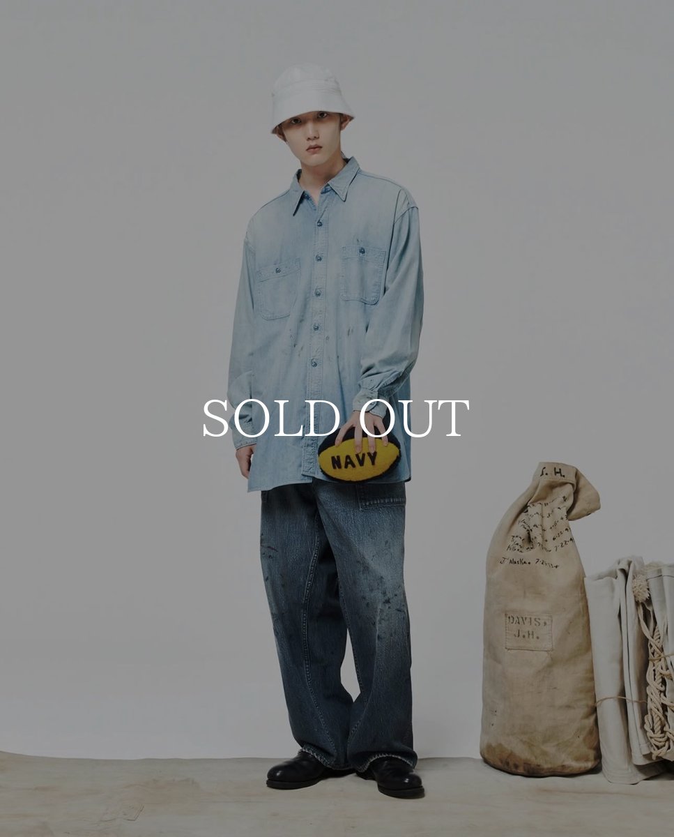 画像19: BOW WOW  SKETCH ZOMBOO USN CHAMBRAY SHIRT AGED (19)