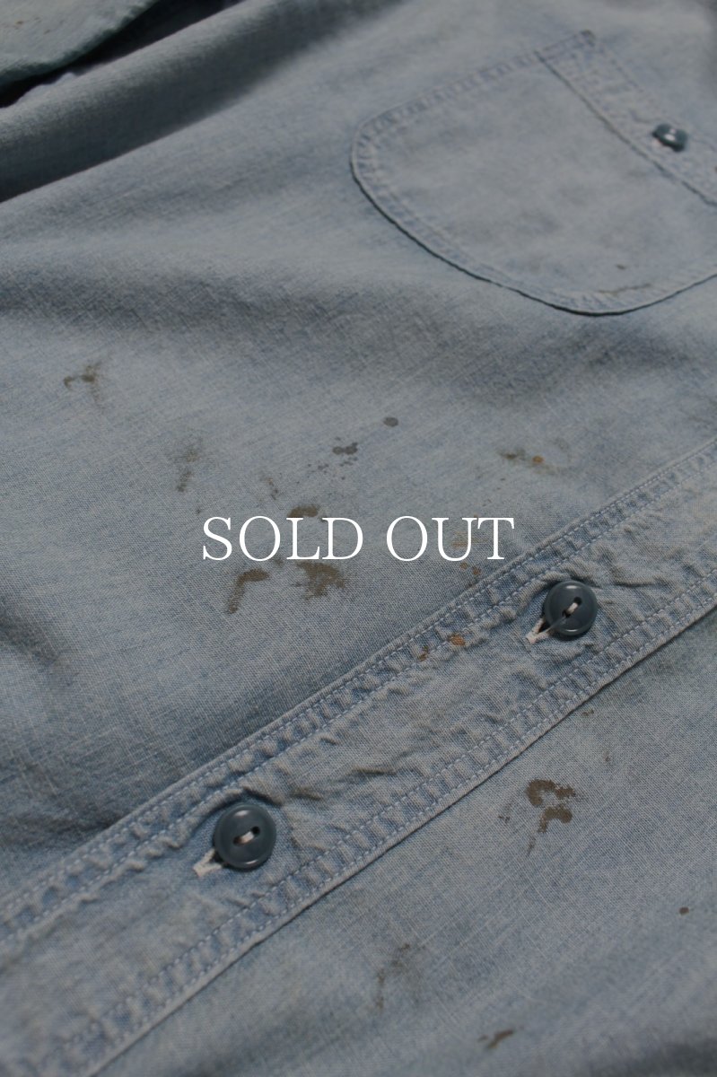 画像6: BOW WOW  SKETCH ZOMBOO USN CHAMBRAY SHIRT AGED (6)