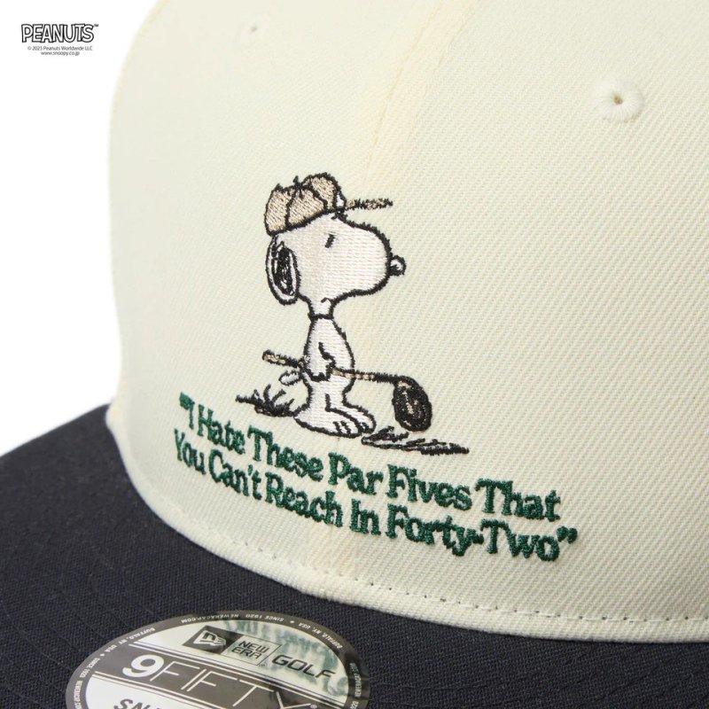 NEW ERA 9FIFTY PEANUTS ピーナッツ クロームホワイト/ネイビー