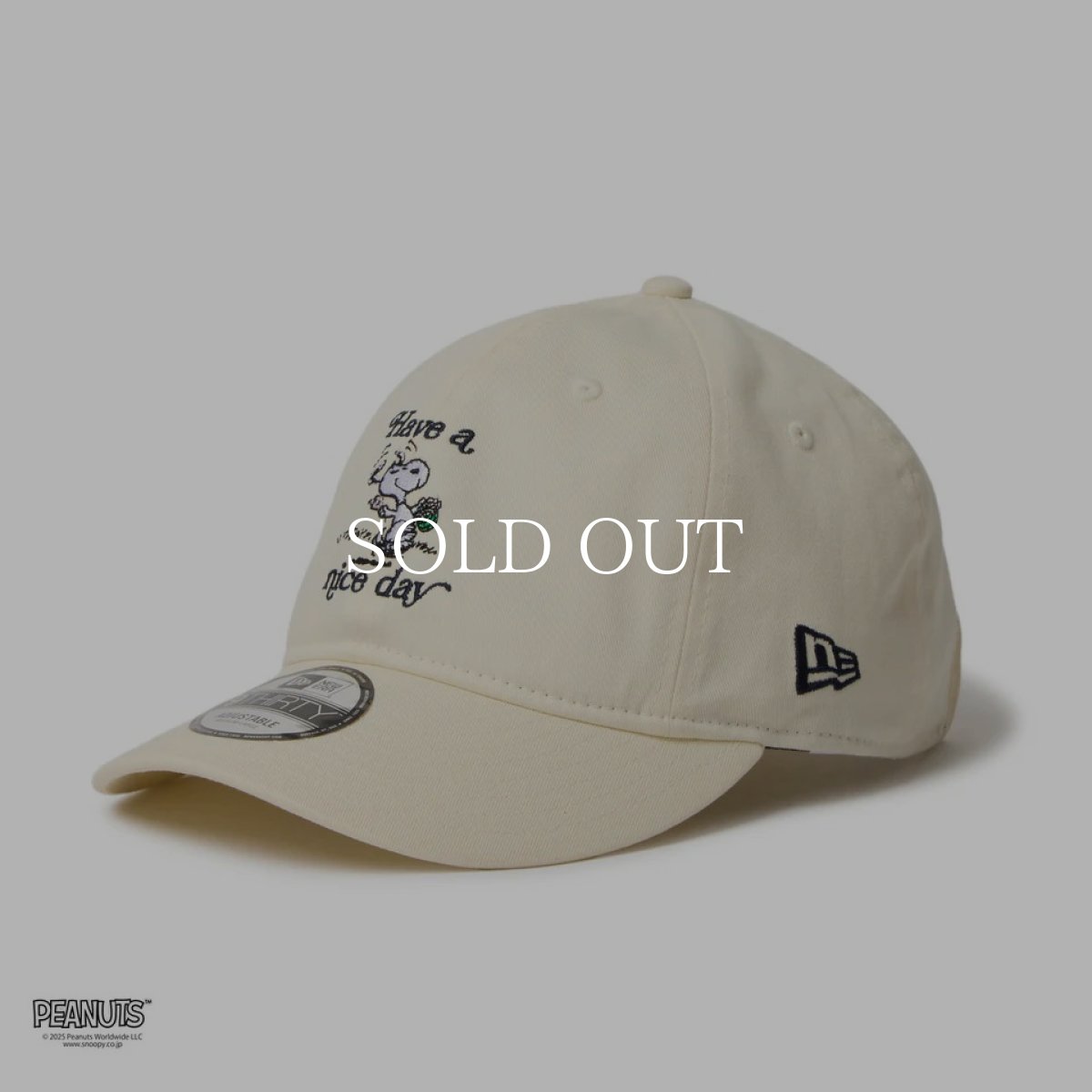 画像1: NEW ERA  9THIRTY PEANUTS ピーナッツ HAVE A NICE DAY クロームホワイト (1)