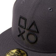 画像5: NEW ERA  59FIFTY PlayStation シェイプス ロゴ ダークグラファイト (5)