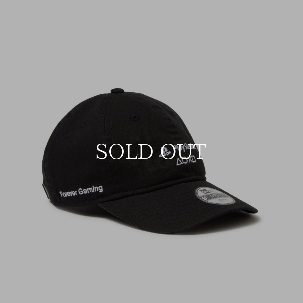 画像1: NEW ERA  キッズ Youth 9TWENTY PlayStation ロックアップ ブラック (1)