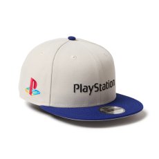 画像1: NEW ERA  9FIFTY PlayStation プレイステーション ファミリーマーク ストーン/ダークロイヤル (1)