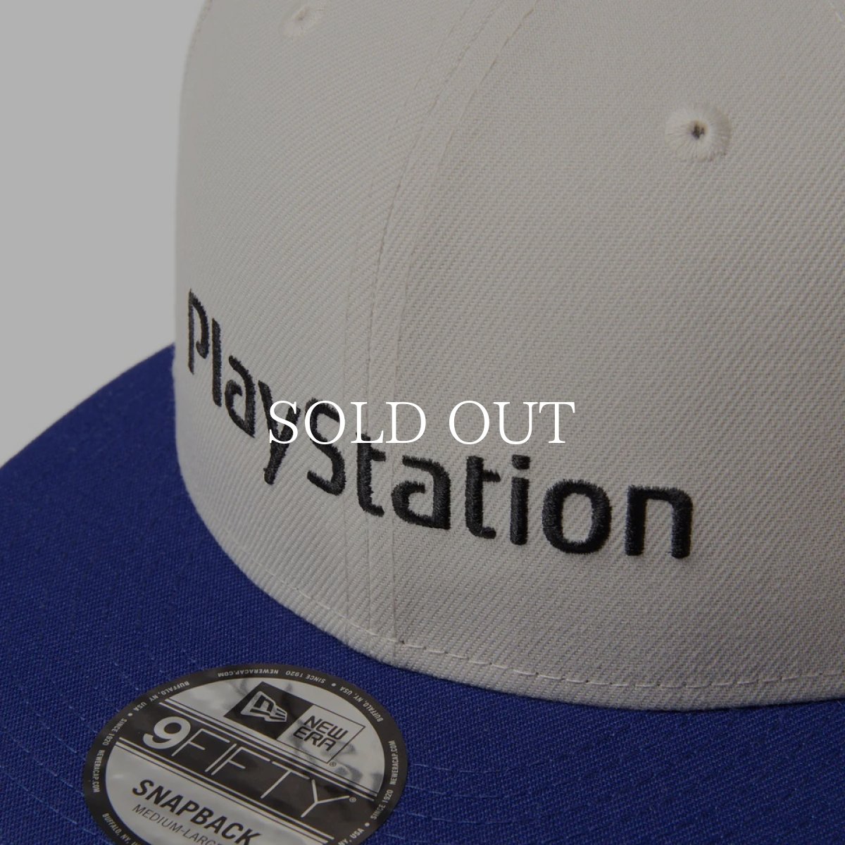 画像6: NEW ERA  9FIFTY PlayStation プレイステーション ファミリーマーク ストーン/ダークロイヤル (6)