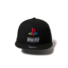 画像2: NEW ERA  キッズ Youth 9FIFTY PlayStation プレイステーション ファミリーマーク ニューエラロゴ ブラック (2)