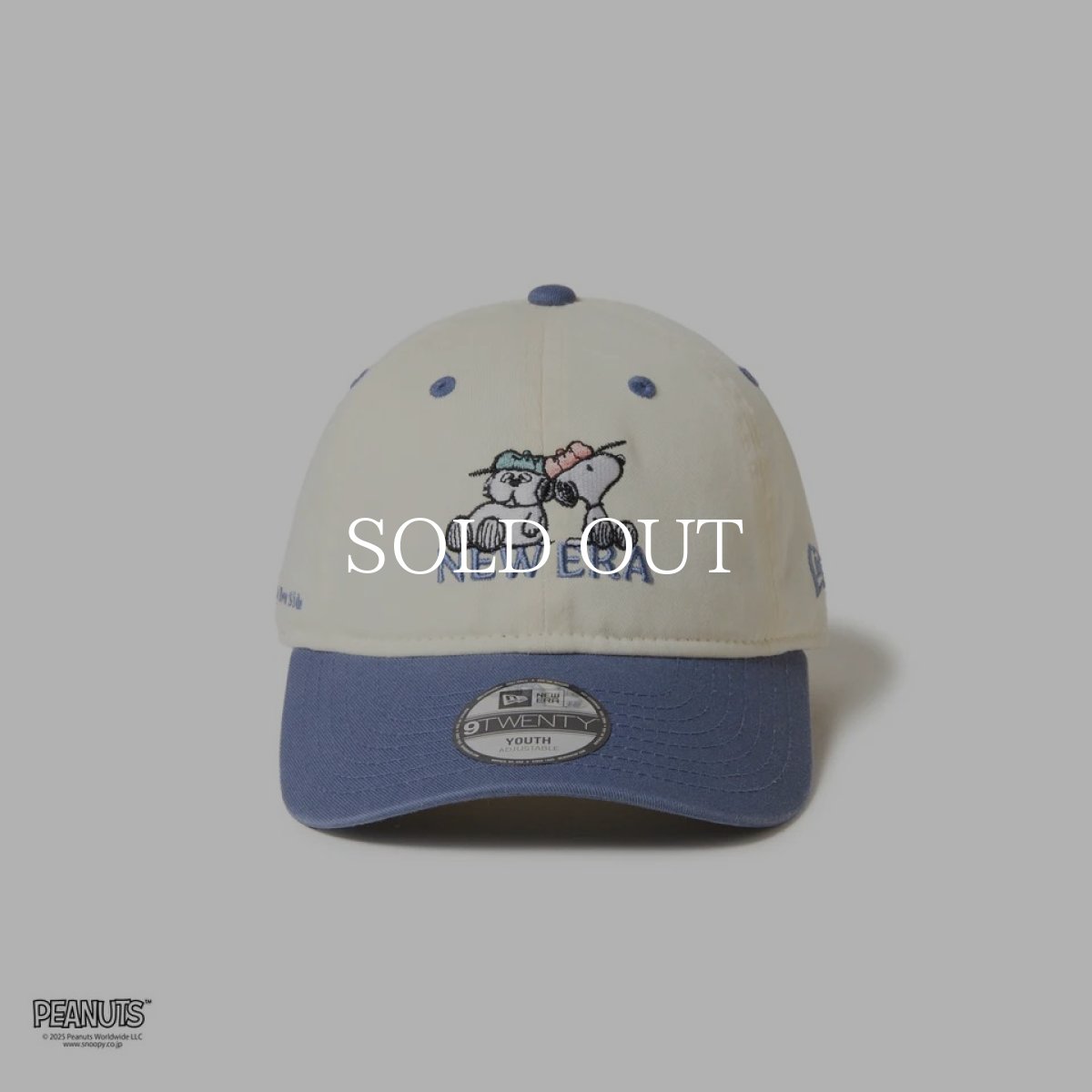 画像2: NEW ERA  キッズ Youth 9TWENTY PEANUTS ピーナッツ スヌーピー オラフ スパイク クロームホワイト/スレート (2)