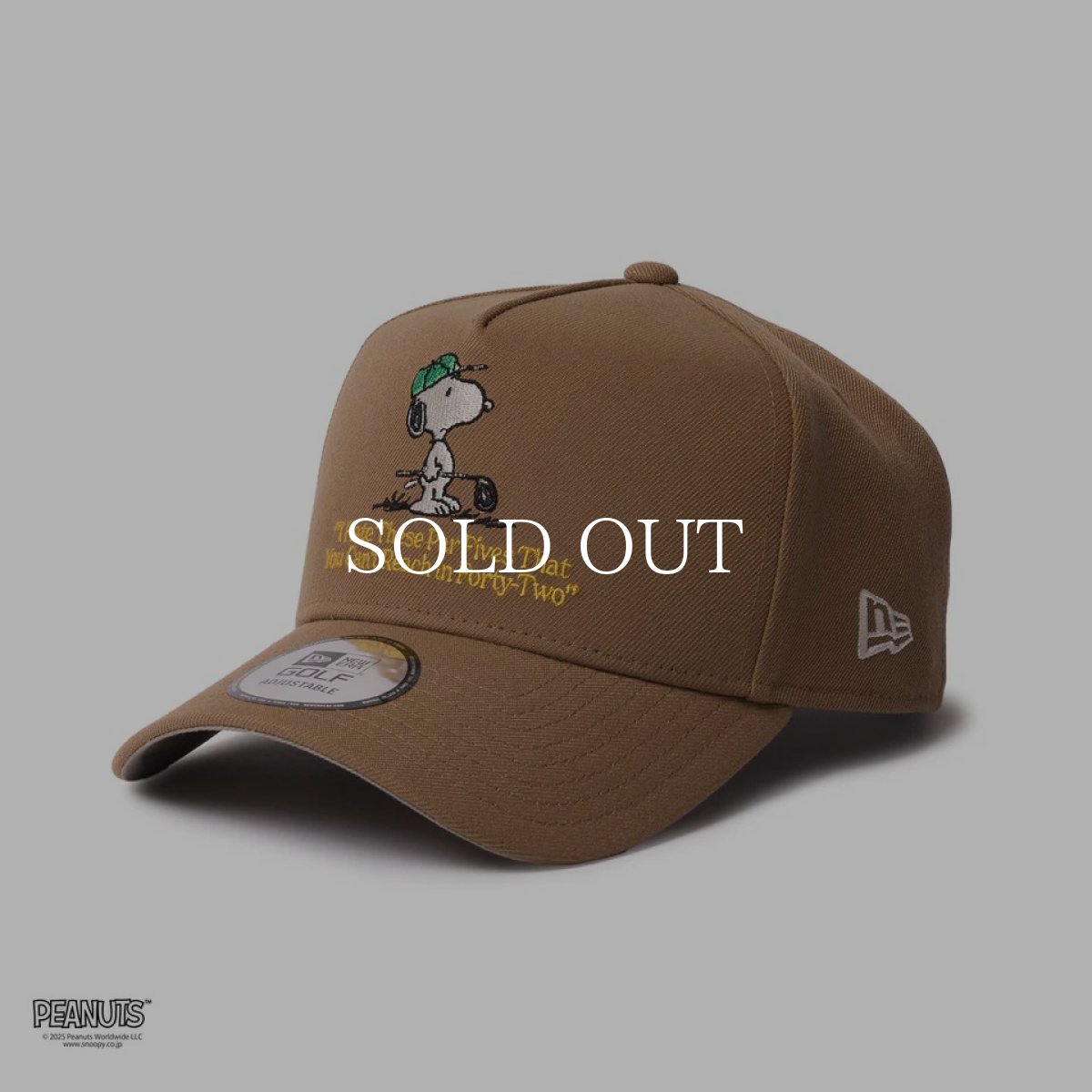 画像1: NEW ERA  9FORTY A-Frame PEANUTS ピーナッツ IHPF カーキ | ゴルフ (1)