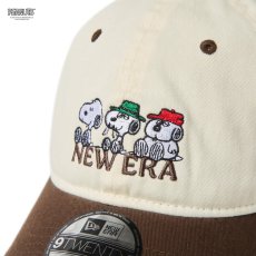 画像5: NEW ERA  9TWENTY PEANUTS ピーナッツ SNOOPY WITH BRO クロームホワイト/ウォルナット (5)