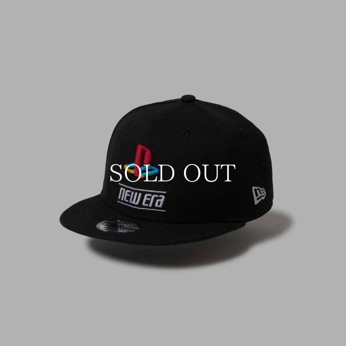 画像1: NEW ERA  キッズ Youth 9FIFTY PlayStation プレイステーション ファミリーマーク ニューエラロゴ ブラック (1)