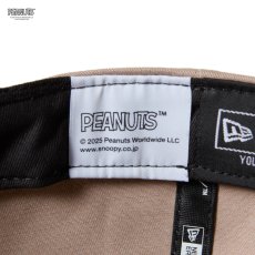 画像7: NEW ERA  キッズ Youth 9FORTY A-Frame PEANUTS ピーナッツ College Logo アッシュブラウン (7)