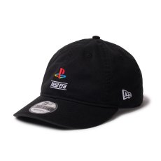 画像1: NEW ERA  9THIRTY PlayStation プレイステーション ファミリーマーク ニューエラロゴ ブラック (1)