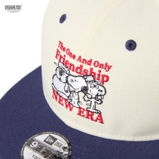 画像4: NEW ERA  キッズ Youth 9FIFTY PEANUTS ピーナッツ FRIENDSHIP クロームホワイト/ライトネイビー (4)